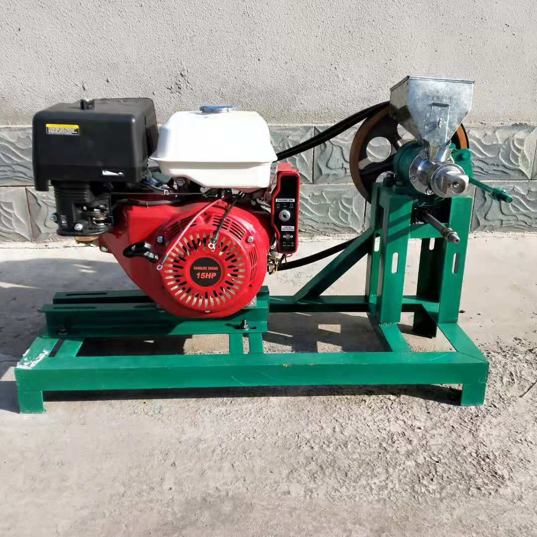 五谷杂粮玉米膨化机车载双机头面粉膨化机参数小型玉米膨化机图片