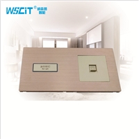 一位轻触开关带电话插座 酒店专用智能开关