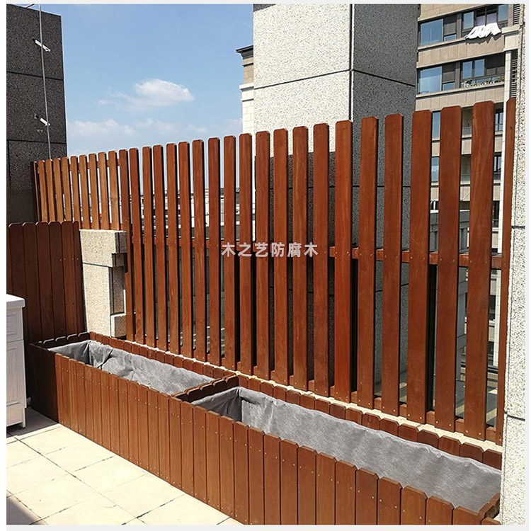 户外木护栏阳台木质护栏木质护栏厂家南京木之艺