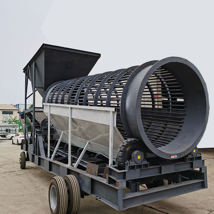 煤炭滚筒筛滚筒筛土机设备煤泥专用滚筒分离设备