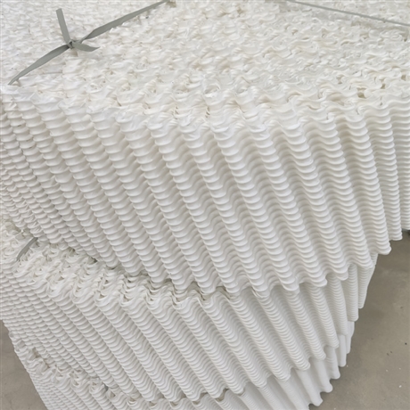 圆形冷却塔斜波填料 白色高温填料直供