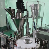 全自动粉末灌装机，中草药粉灌装机，水蛭粉灌装旋盖机