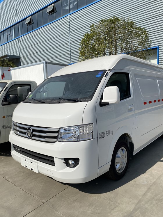 福田g9面包式冷藏车,小型市内配送冷冻保鲜车