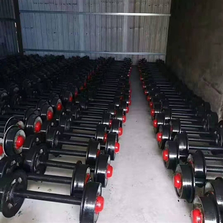 华冶 5T平板车铸钢轮对 耐磨实心矿车轮型号齐全