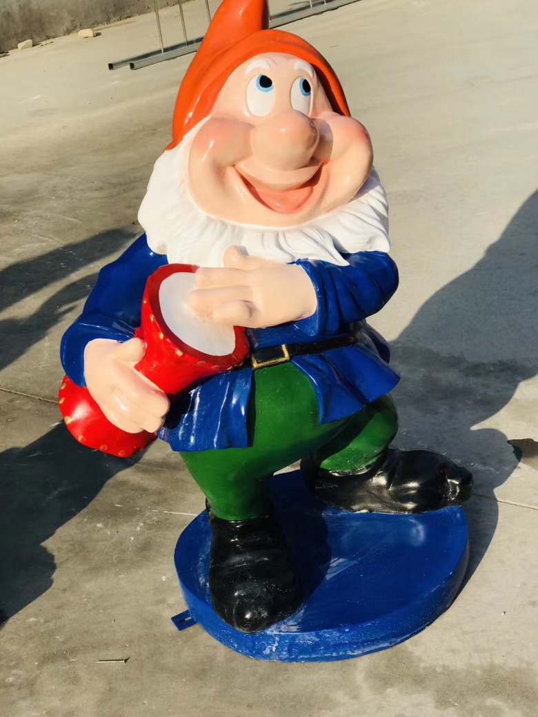 七个小矮人雕塑 玻璃钢卡通人物雕塑