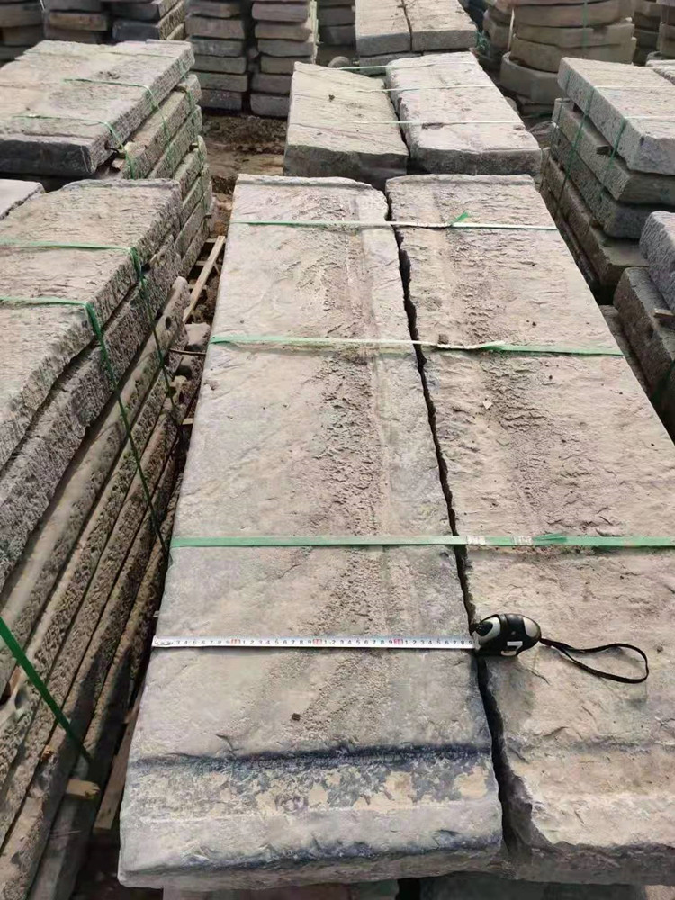 路面装修老石板 园林铺路旧石板 山庄 酒店复古