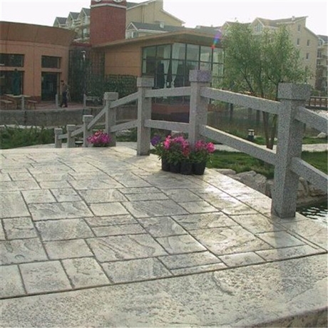 彩色地坪堅固耐用 彩色壓模地坪造型多樣 彩色混凝土