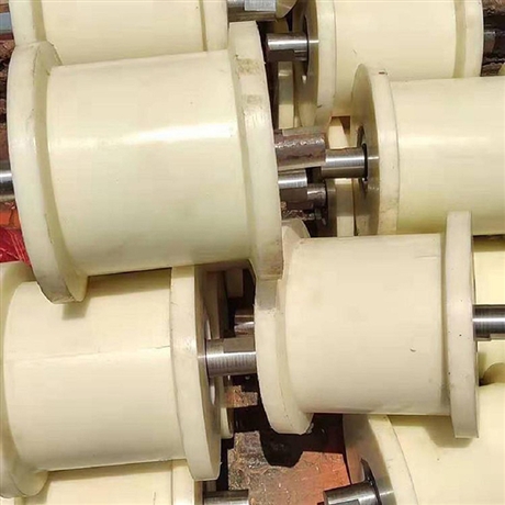 华冶 矿用耐磨尼龙地滚厂家批发 聚氨酯地辊阻燃抗静电