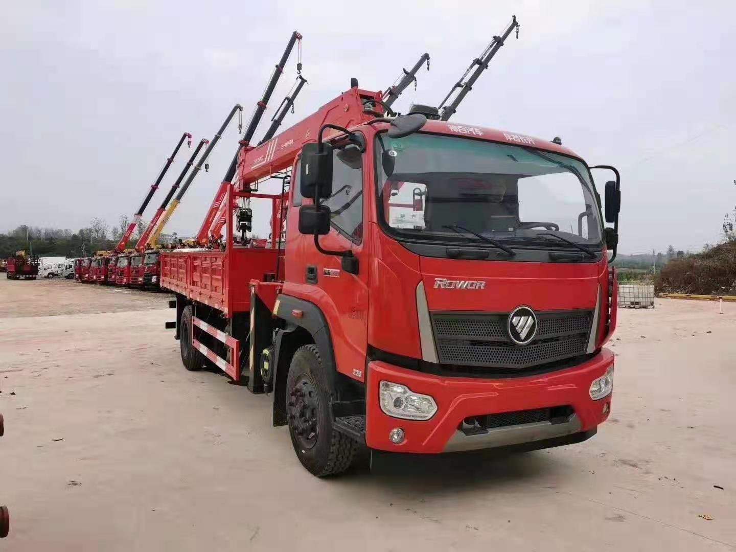 国六单排东风8吨三一随车吊