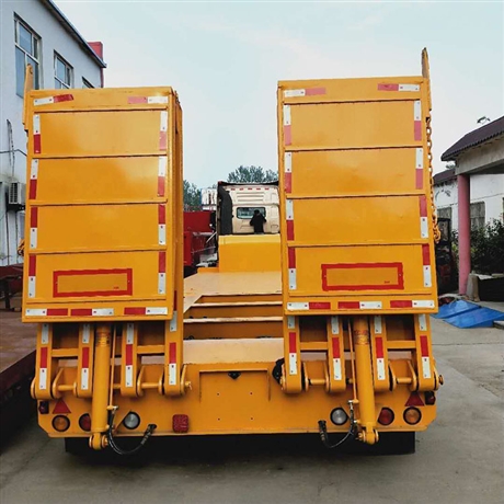 侧翻半挂侧翻半挂车厂家 13米侧翻自卸半挂车供应 鲁兴 行情价格