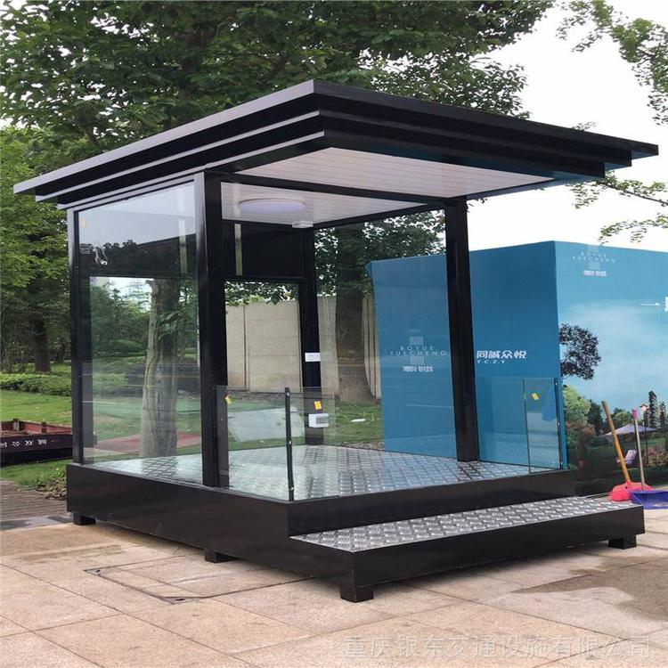 钢结构岗亭成品 室内吸烟亭 景区售票亭收费亭 保安治安亭