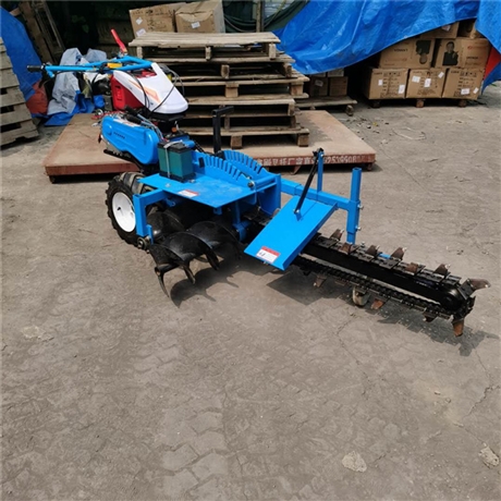 链条开沟机批发挖槽排水机山药开沟机