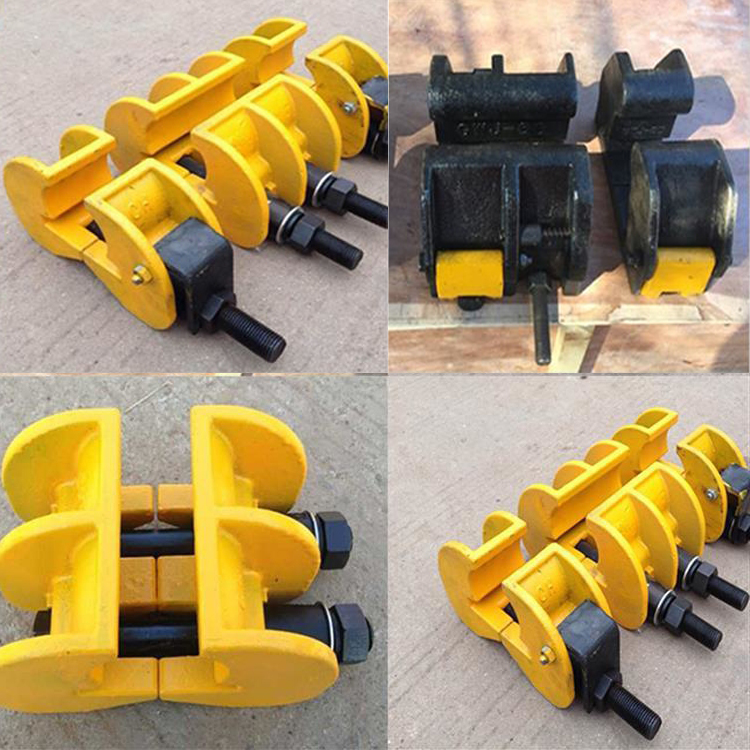 供应p60钢轨无孔夹紧装置 p50钢轨急救器 铁路无孔夹具