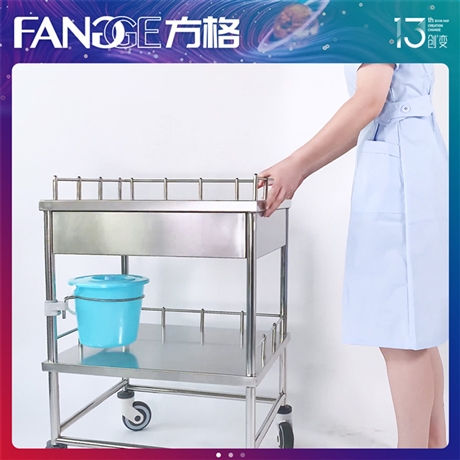 不锈钢护理手推车 大抽屉治疗医用推车