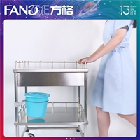 生产多功能医用车 不锈钢实验室推车_方格制造