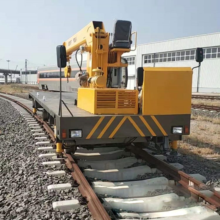 工程機械鐵路軌道吊車 平板隨車吊 工程專用吊車廠家