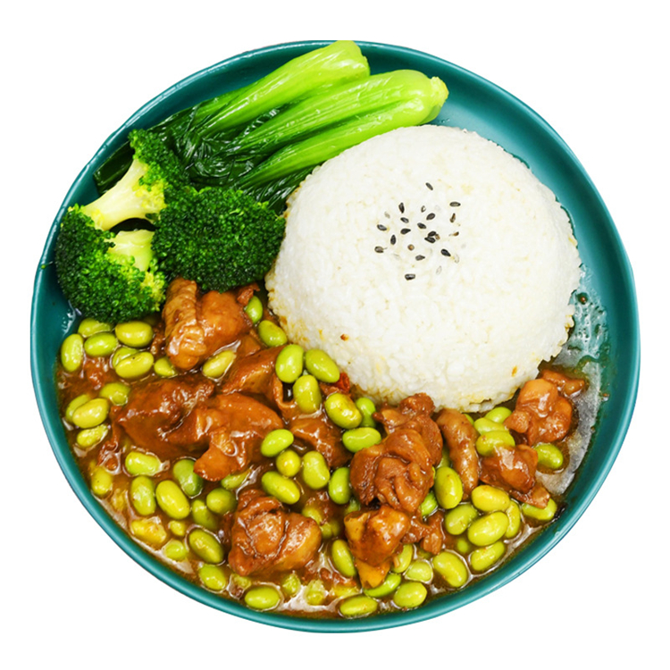 毛豆烧鸡料理包200g粮农食品冷冻半成品快餐小碗菜