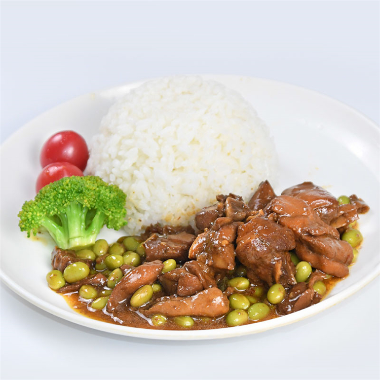 毛豆烧鸡料理包200g粮农食品冷冻半成品快餐小碗菜