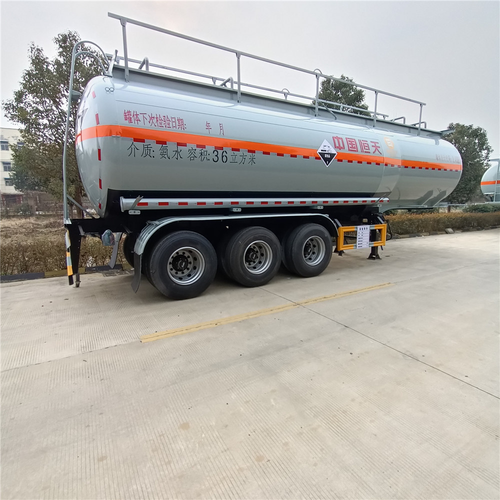 楚风牌不锈钢罐车36方氨气水溶液槽罐车