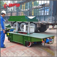 液压台车 实力厂家供应 KPDS-15T轨道供电型电动搬运平台车