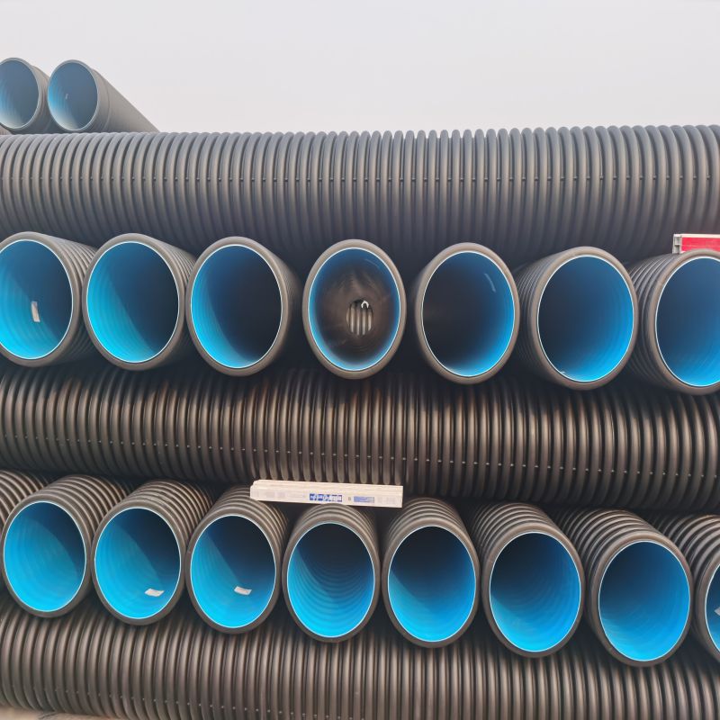 pe双壁波纹管西安中财厂家直销 现货供应 型号全质优价廉可定做