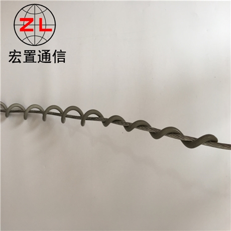 ADSS光缆螺旋防振鞭厂家 300米中档距自承式光缆防扭鞭