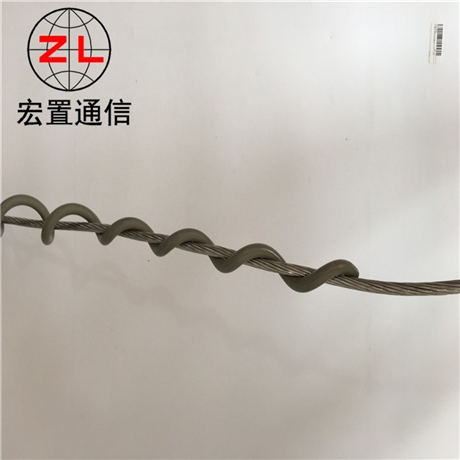 电力器材厂家供应ADSS光缆附件舞动鞭 塑料螺旋减振鞭报价
