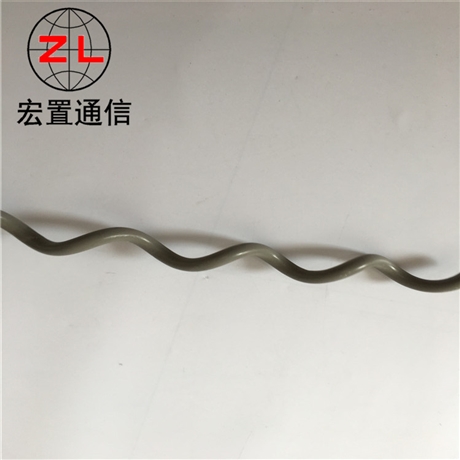 固原自承式光缆螺旋减振器 架空光缆防护金具防振鞭 防震锤混批