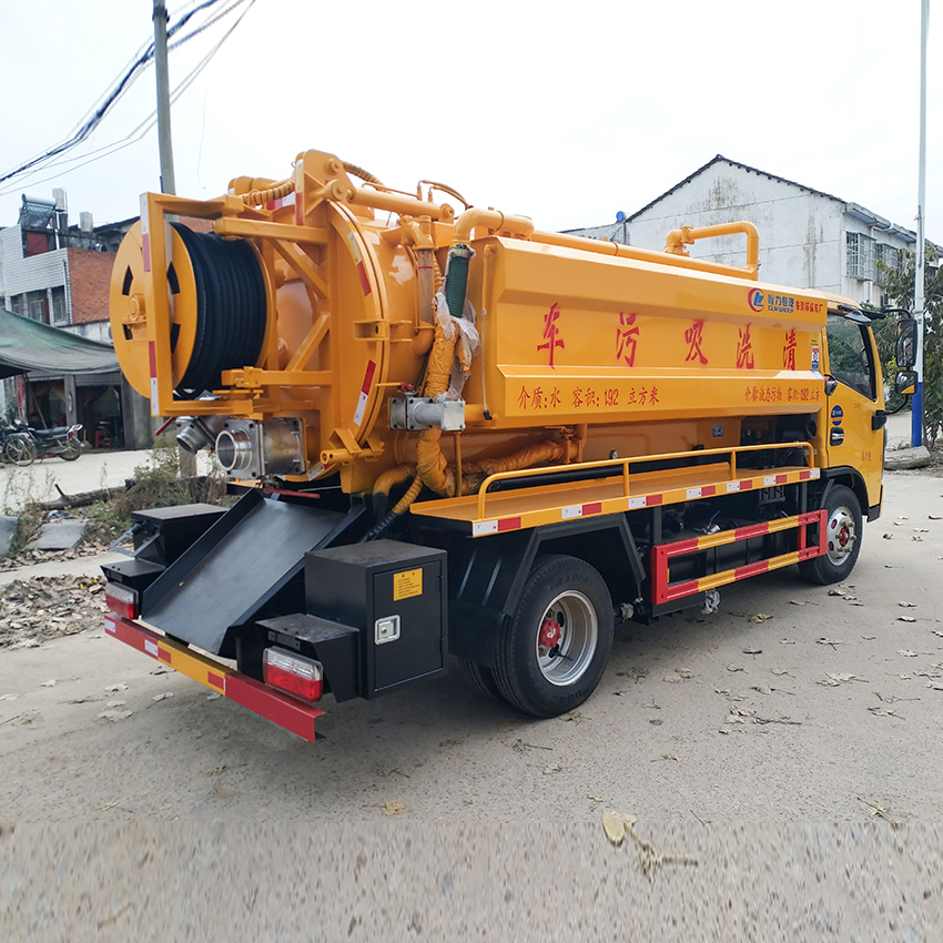 小型联合疏通下水道车 清洗吸污