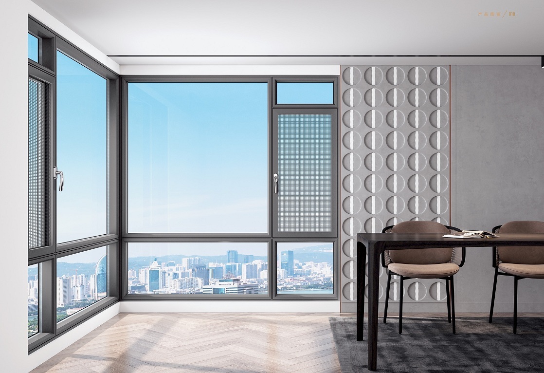 佛山铝合金平开窗85双内开内倒窗希欧系统门窗