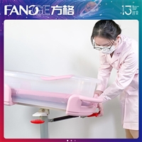 轻巧 气控式升降医用婴儿车 可移动床旁新生儿床