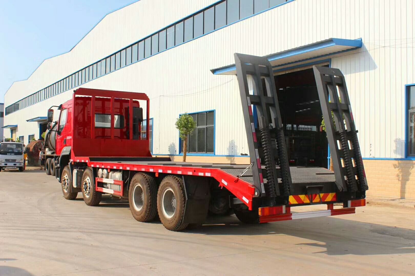 天津市 东风153单桥平板车 大型载重货车