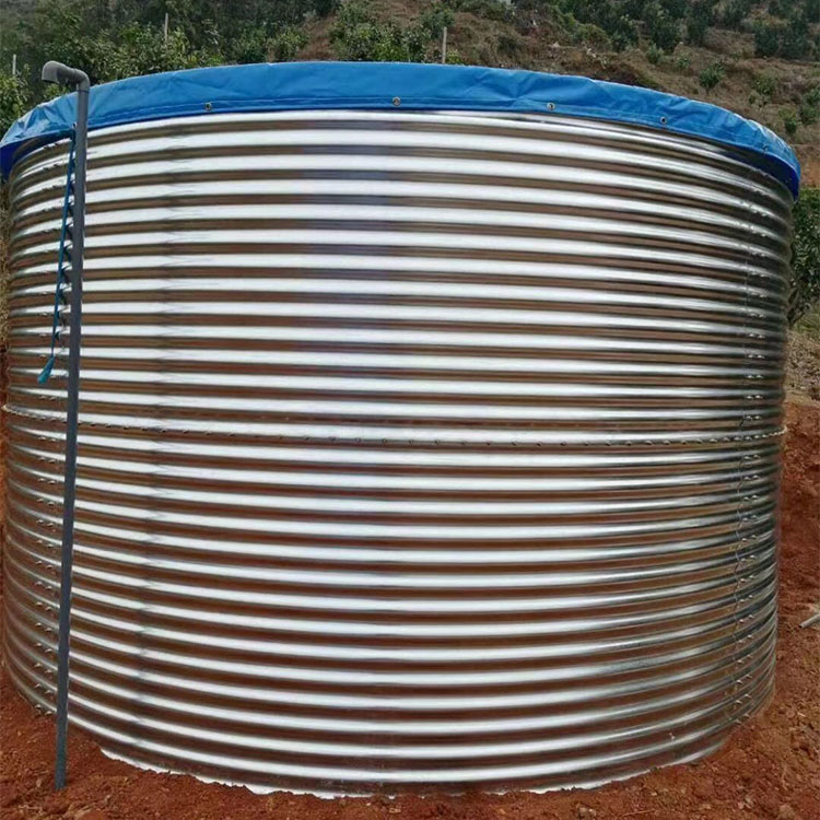 户外大型圆形镀锌板帆布水池高密度养虾养鱼池铁桶蓄水池