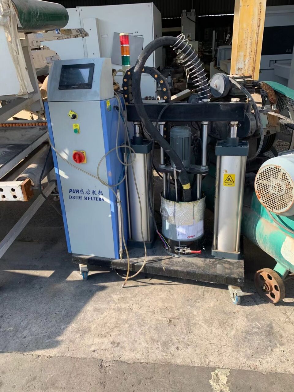 转让高频拼板机 pur森贝兰包覆机二手木工机械