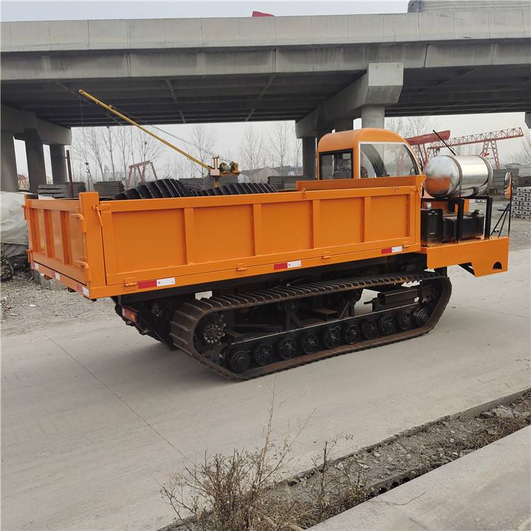 定做農用履帶車8噸橋式氣剎爬山虎履帶運輸車橡膠履帶運輸車