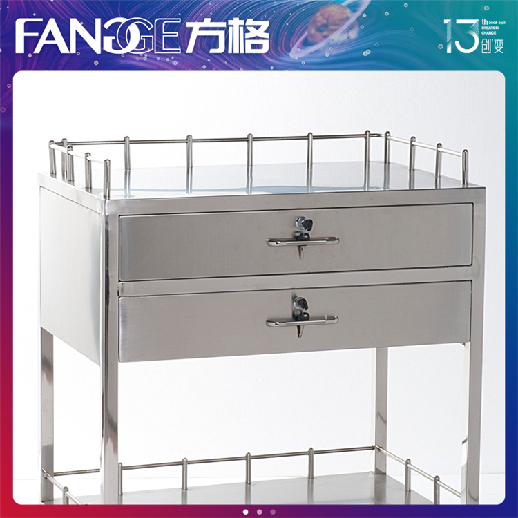 病房换药车耐用材质 不锈钢发药车_外观精美