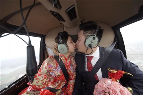 开平直升机租赁 直升机婚礼 空中婚礼 价格优惠