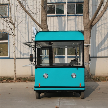 厂家直发 多功能电动四轮小吃车 摆摊麻辣烫水煮串餐车 奶茶餐车