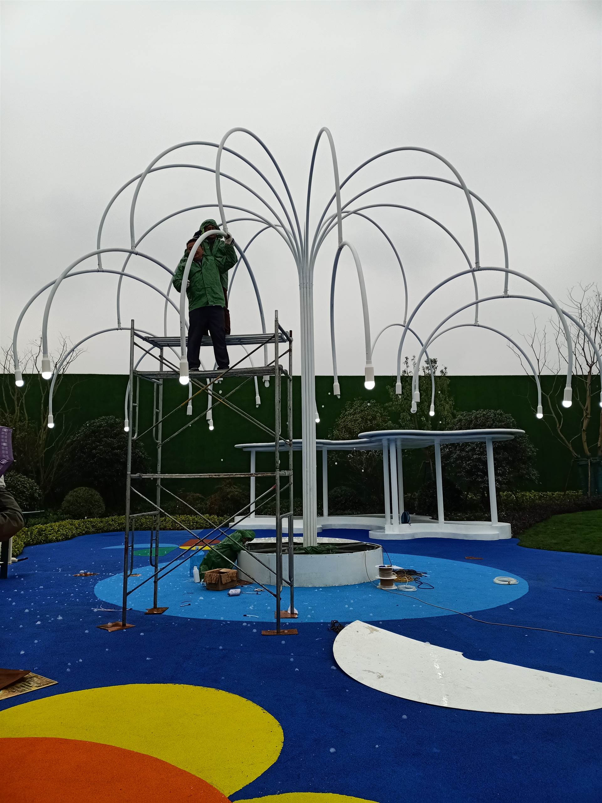 公园烟泡树 价格优惠 亮化设备出售 迎客松厂家