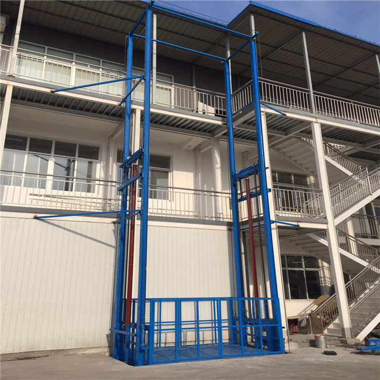 吉林导轨式升降机 液压货梯 工厂简易提升机 物料提升机 固定式升降