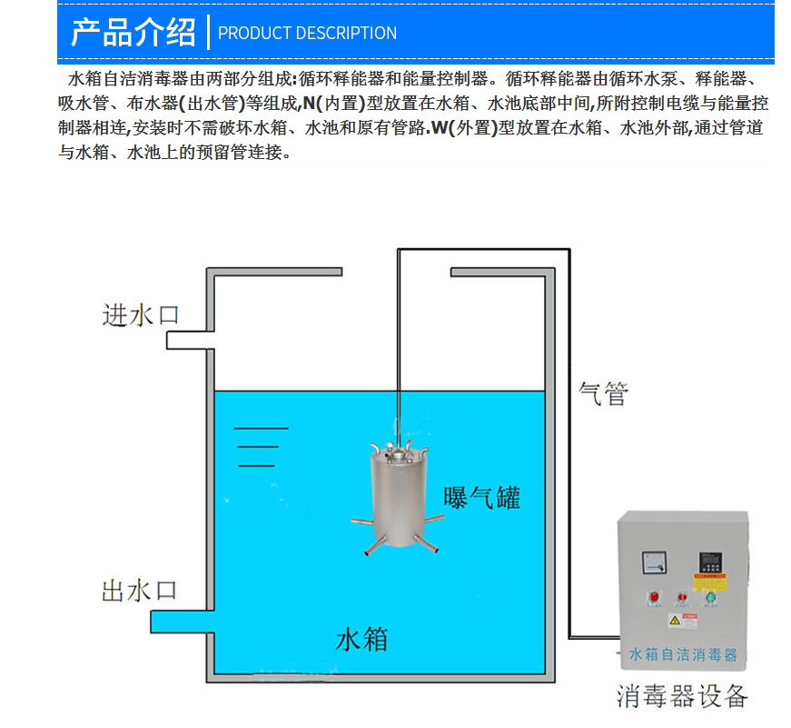 水箱自洁消毒器安装图片