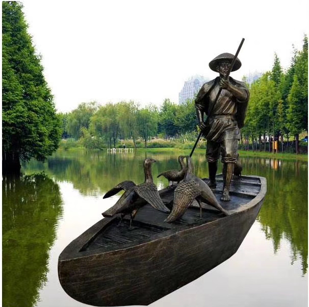 渔民雕塑 渔民文化主题人物雕塑