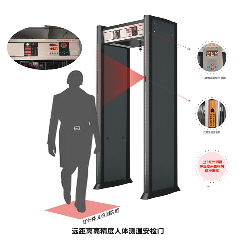 红外测温安检门ST-M1001学校测温门