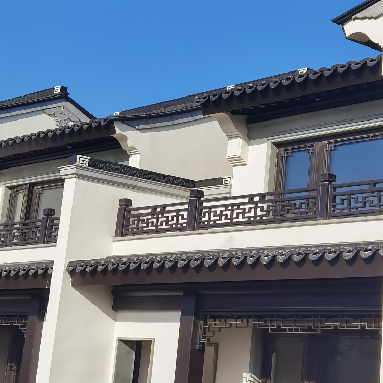 青瓦回纹头甘蔗脊青瓦屋脊生产厂家齐河艺林景观可定制尺寸