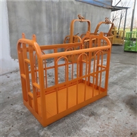 龍門吊鋼絲繩吊籃 四吊點懸掛式吊籃 塔吊用吊點吊籃