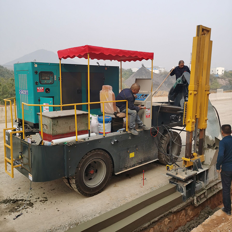 制造路边石成型机全自动路缘石成型机水沟滑模机