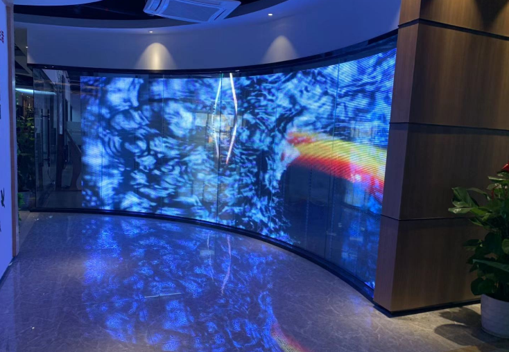 透明屏商场室内高透光ai异形冰屏高清无缝上门安装