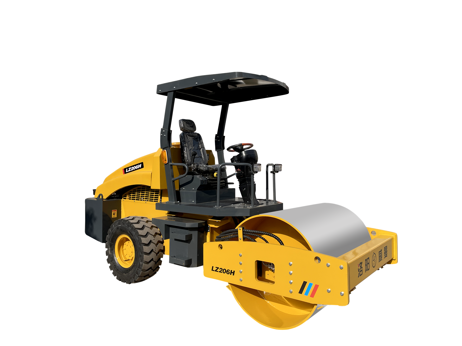 压路机 6.5吨 无级变速 单钢轮 振动压路机 洛阳压路机