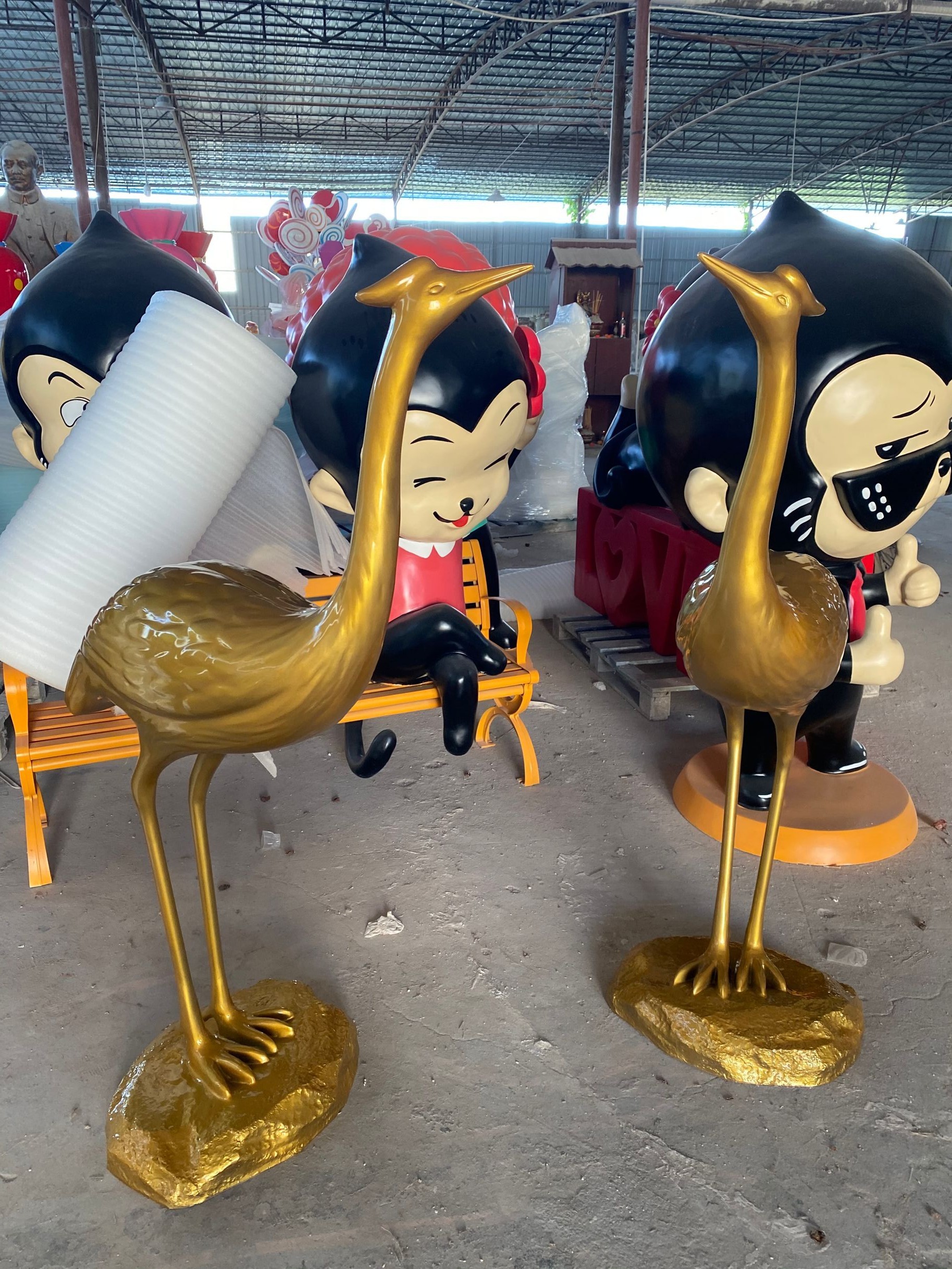 佛山玻璃钢雕塑厂家 玻璃钢仿真动物雕塑定制