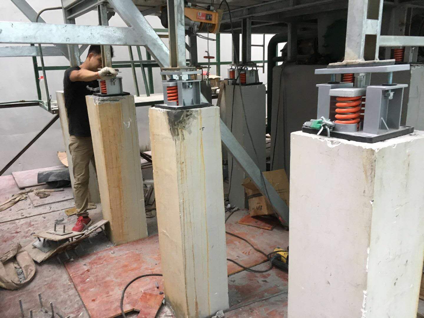 cd型防震基座 冷却塔机组防震基础系统 jsn金诺非标定制